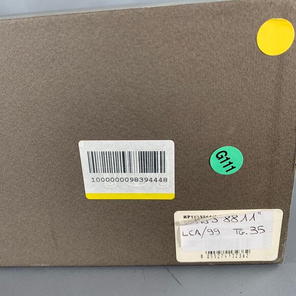 RICK OWENS Size 5 Black Lambskin Leather Open Toe Sock Wedge Boots - Picture 8 of 8